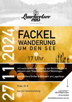 2024_10 Lauchertsee eins Plakat Fackelwanderung